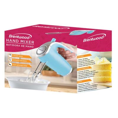 Image showing  Lightweight 5-Speed Electric Hand Mixer, Blue