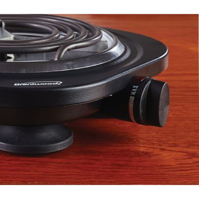 Image showing  1,000W Single Electric Burner, Black