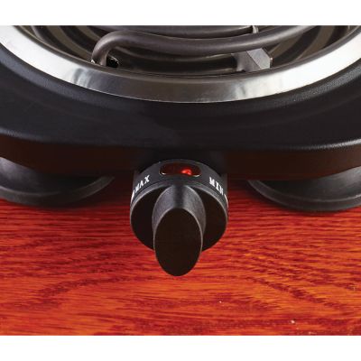 Image showing  1,000W Single Electric Burner, Black