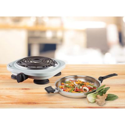 Image showing  1,000W Single Electric Burner, White