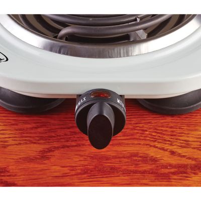 Image showing  1,000W Single Electric Burner, White