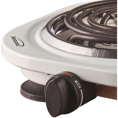 Image showing 6 th Brentwood Select 1,000W Single Electric Burner, White