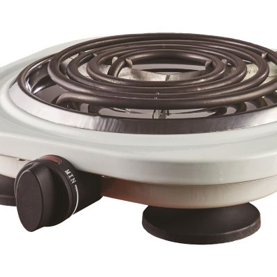 Image showing 7 th Brentwood Select 1,000W Single Electric Burner, White