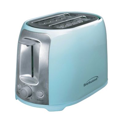 Image showing 6 th Brentwood Select 2-Slice Cool-Touch Toaster with Extra-Wide Slots, Blue