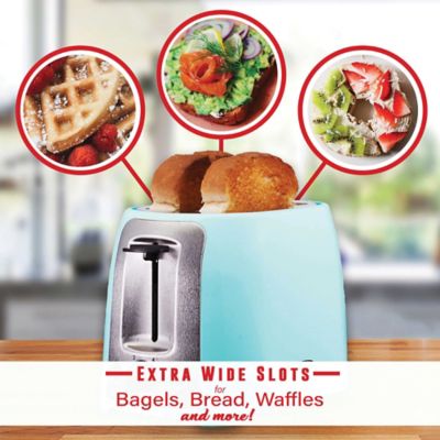 Image showing 7 th Brentwood Select 2-Slice Cool-Touch Toaster with Extra-Wide Slots, Blue