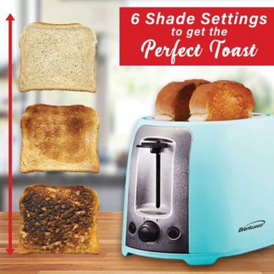 Image showing 8 th Brentwood Select 2-Slice Cool-Touch Toaster with Extra-Wide Slots, Blue