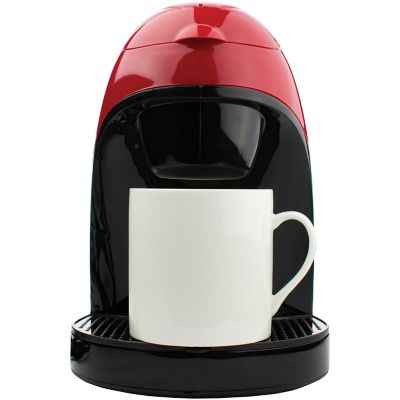 Image showing  Single-Serve Coffee Maker with Mug, Red