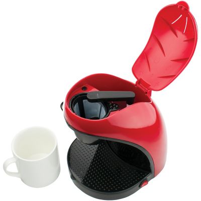 Image showing  Single-Serve Coffee Maker with Mug, Red