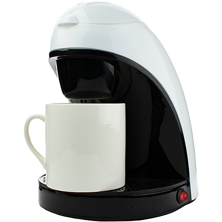 Brentwood Select Single-Serve Coffee Maker with Mug, White