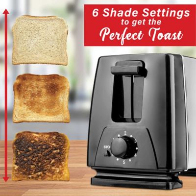 Image showing 6 th Brentwood Select 2-Slice Toaster with Extra-Wide Slots, Silver