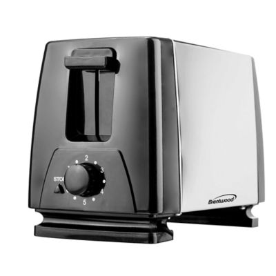 Image showing 9 th Brentwood Select 2-Slice Toaster with Extra-Wide Slots, Silver