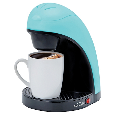 Brentwood Select Single-Serve Coffee Maker with Mug, Blue