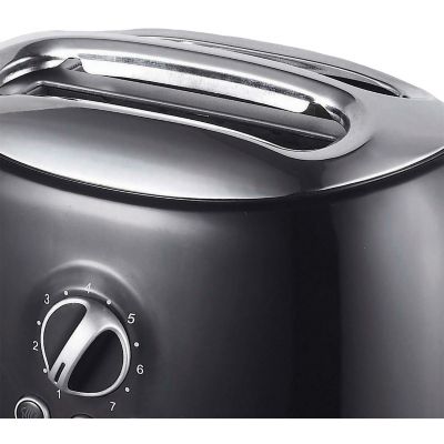 Image showing  2-Slice Cool-Touch Retro Toaster with Extra-Wide Slots, Black