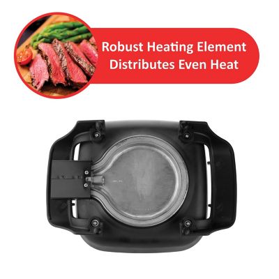 Image showing  8 in. Non-Stick Electric Skillet with Glass Lid