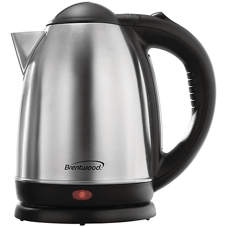 Brentwood Select 1.7L Stainless Steel Electric Cordless Tea Kettle