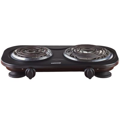 Brentwood Select 1,500W Double Electric Burner, Black