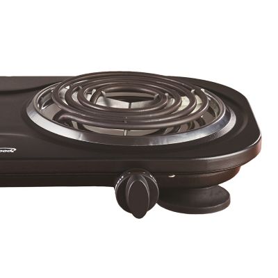 Image showing  1,500W Double Electric Burner, Black