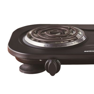 Image showing 5 th Brentwood Select 1,500W Double Electric Burner, Black