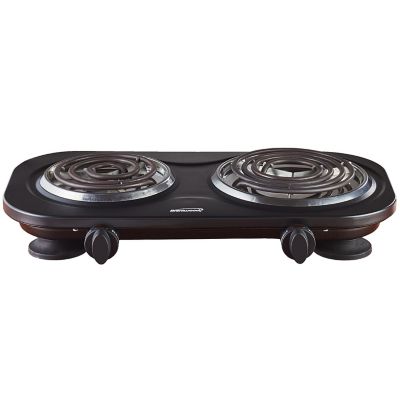 Image showing 6 th Brentwood Select 1,500W Double Electric Burner, Black