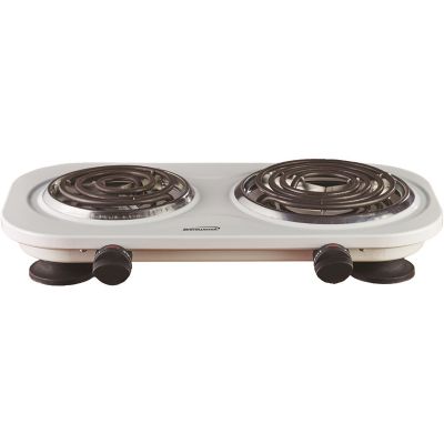 Brentwood Select 1,500W Double Electric Burner, White