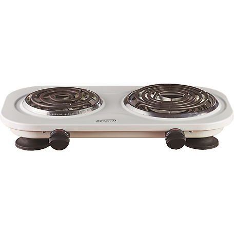 Brentwood Select 1,500W Double Electric Burner, White