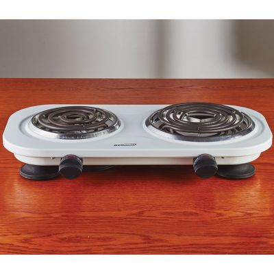 Image showing  1,500W Double Electric Burner, White
