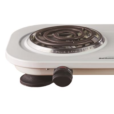 Image showing  1,500W Double Electric Burner, White