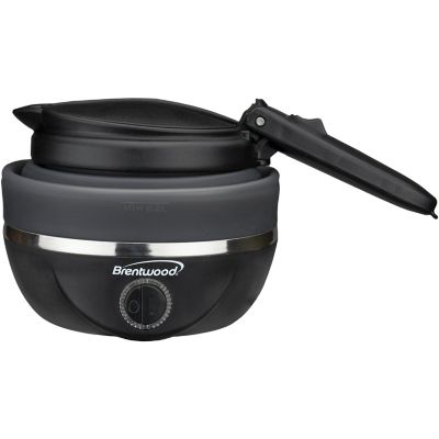 Image showing  0.85 qt. Dual-Voltage Collapsible Travel Kettle, Black