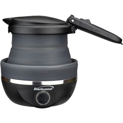 Image showing  0.85 qt. Dual-Voltage Collapsible Travel Kettle, Black
