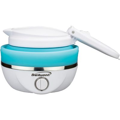 Image showing  0.85 qt. Dual-Voltage Collapsible Travel Kettle, Blue