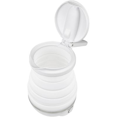Image showing  0.85 qt. Dual-Voltage Collapsible Travel Kettle, White