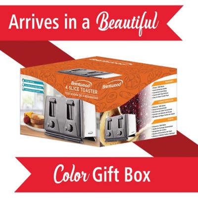 Image showing  4-Slice Toaster, Black/Silver