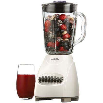 Image showing  42 oz. 12-Speed and Pulse Electric Blender with Glass Jar, White