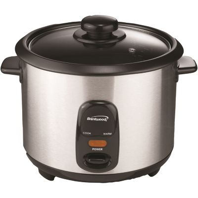 Image showing 6 th Brentwood Select 5-Cup Stainless Steel Rice Cooker