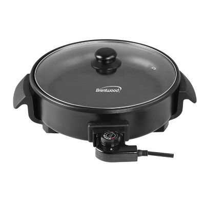 Image showing  12 in. Round Non-Stick Electric Skillet with Vented Glass Lid