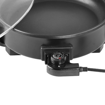 Image showing  12 in. Round Non-Stick Electric Skillet with Vented Glass Lid