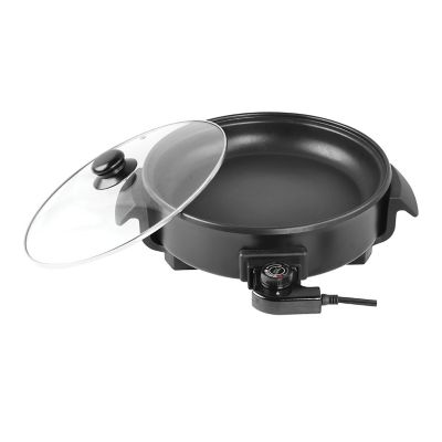 Image showing 5 th Brentwood Select 12 in. Round Non-Stick Electric Skillet with Vented Glass Lid