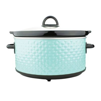 Image showing  3.5 qt. Diamond-Pattern Slow Cooker, Blue