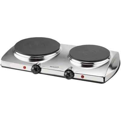 Electric Camping Double Burner Hot Plate Portable Heating Cooking