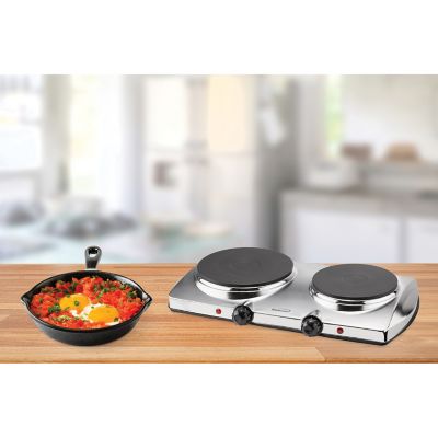 Image showing 7 th Brentwood Select 1,440W Double-Burner Electric Hot Plate