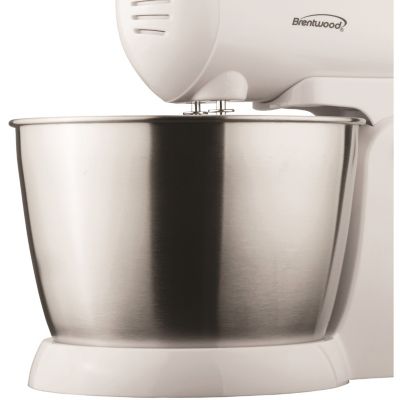 Image showing 5 th Brentwood Select 5-Speed and Turbo Electric Stand Mixer with Bowl, White