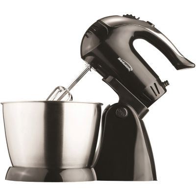 Brentwood Select 5-Speed and Turbo Electric Stand Mixer with Bowl, Black