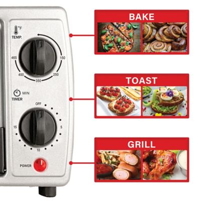 Image showing  4-Slice Toaster Oven and Broiler, Black