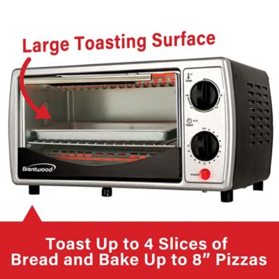Image showing  4-Slice Toaster Oven and Broiler, Black
