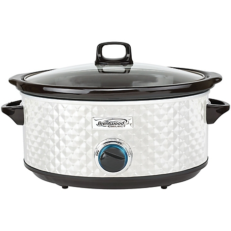 Brentwood Select 7 qt. Slow Cooker, Pearl White