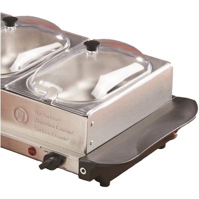 Image showing  4.5 qt. 3-Pan Buffet Server and Warming Tray