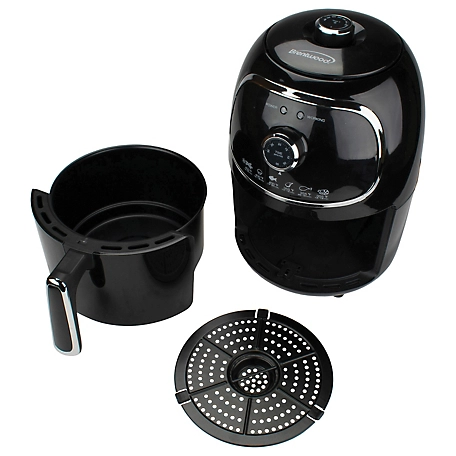 Brentwood Select 2 qt. Small Electric Air Fryer with Timer and Temperature Control, Black