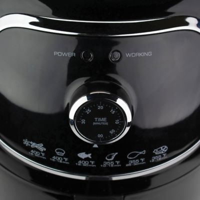 Image showing  2 qt. Small Electric Air Fryer with Timer and Temperature Control, Black