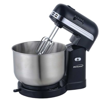 Image showing  5-Speed Stand Mixer with 3 qt. Stainless Steel Mixing Bowl, Black