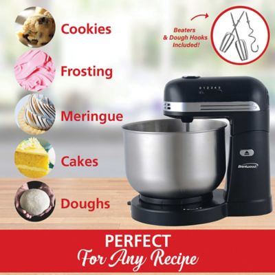 Image showing  5-Speed Stand Mixer with 3 qt. Stainless Steel Mixing Bowl, Black